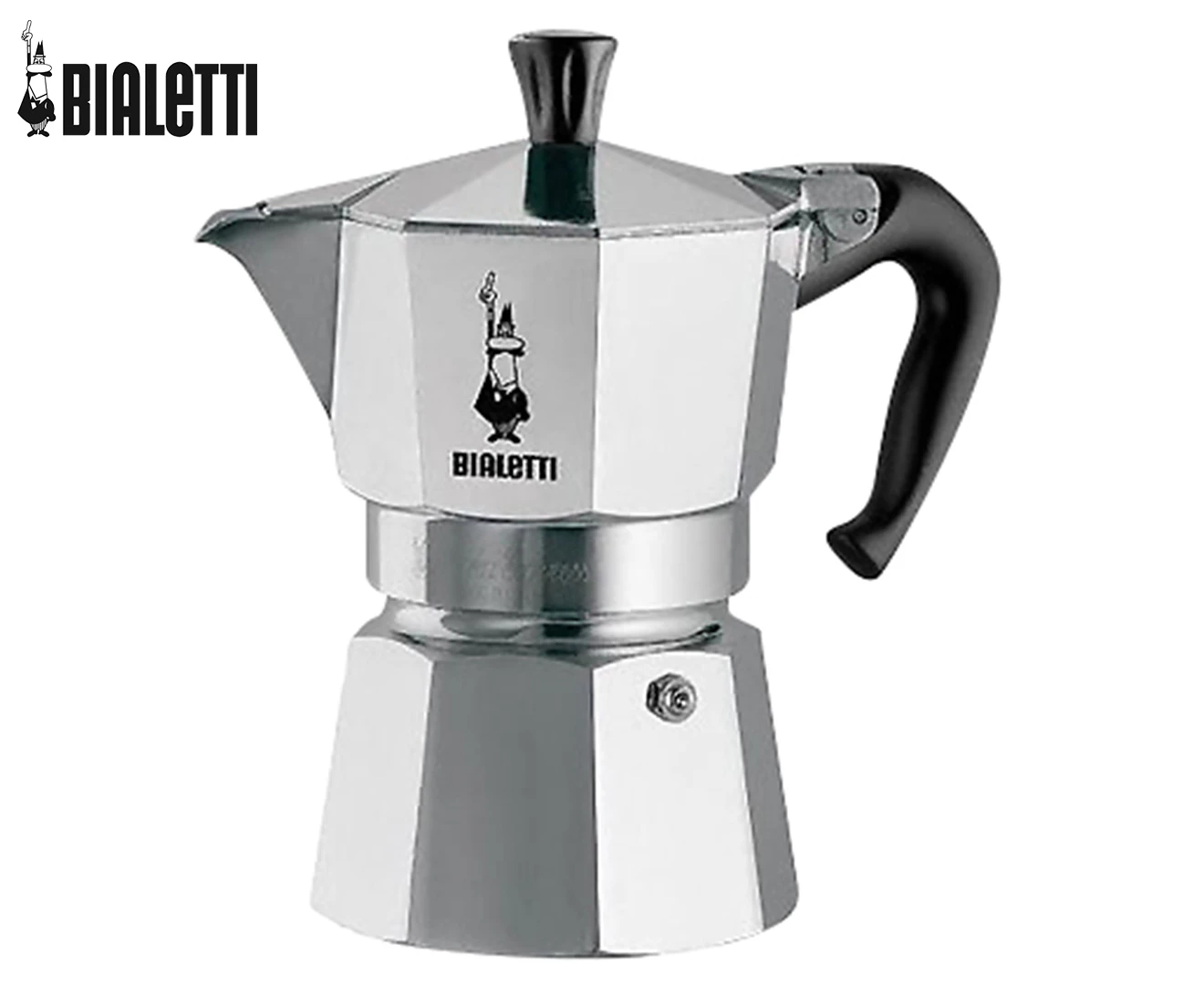 Bialetti 2-Cup Moka Express Stovetop Espresso Coffee Maker - Silver