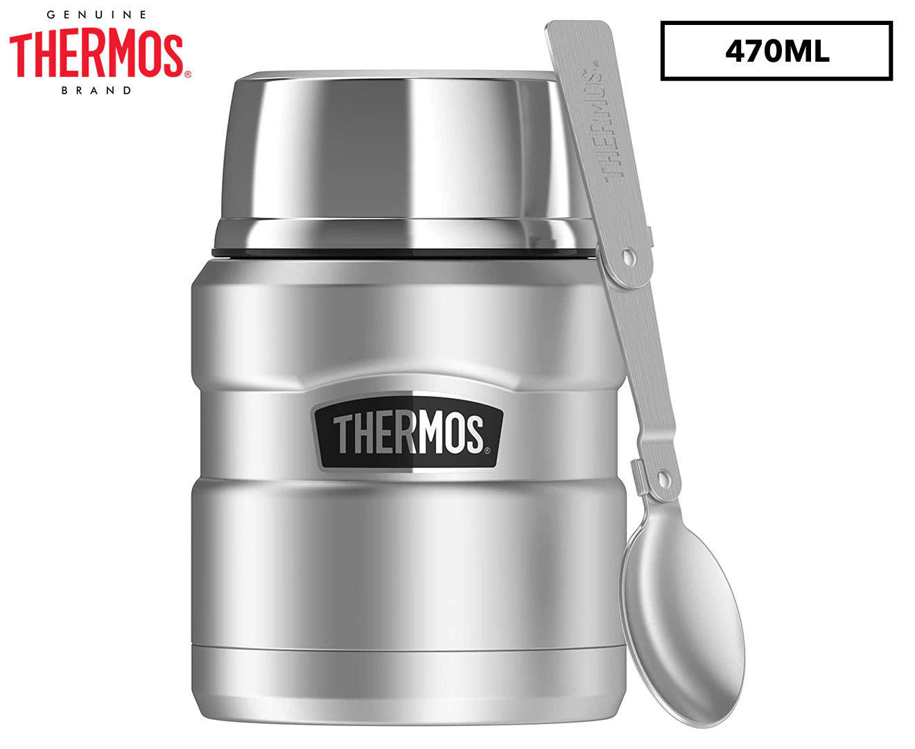 Thermos 470mL Stainless King Vacuum Insulated Food Jar - Silver