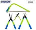 Greenlund Garden Tools 4-Piece Pruning Set - Green/Blue 1