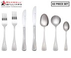 Maxwell & Williams 42-Piece Cosmopolitan 18/10 Stainless Steel Cutlery Set