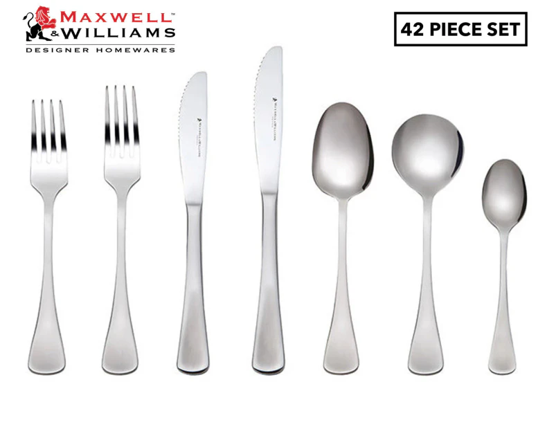 Maxwell & Williams 42-Piece Cosmopolitan 18/10 Stainless Steel Cutlery Set