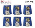 Set of 6 Maxwell & Williams Pete Cromer Egg Cup - Cockatoo