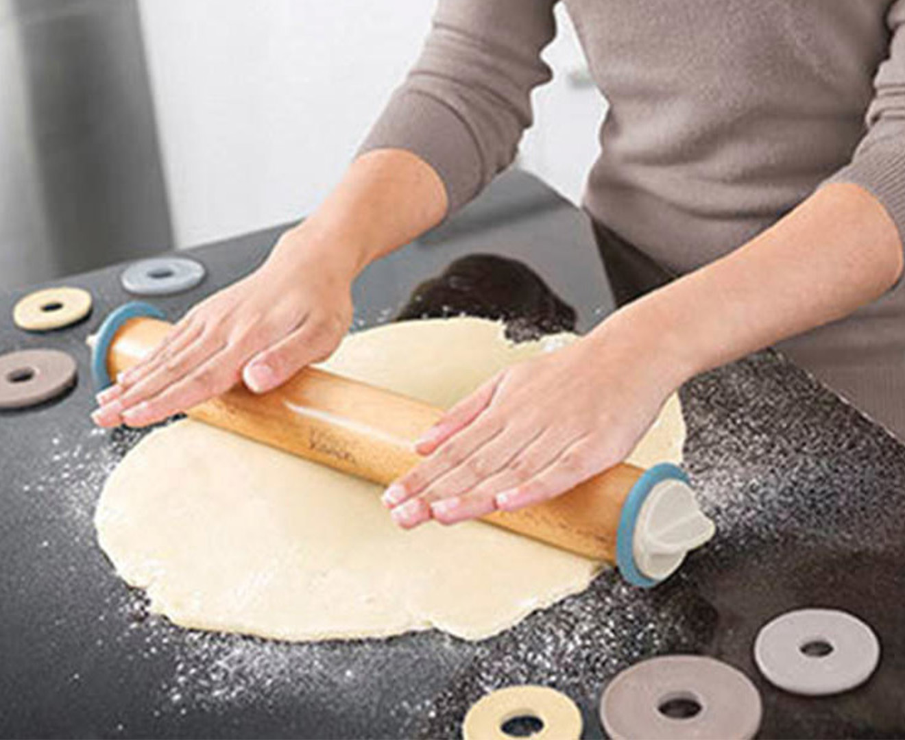 NEW and IMPROVED PrecisionPin Adjustable Rolling Pin by Joseph