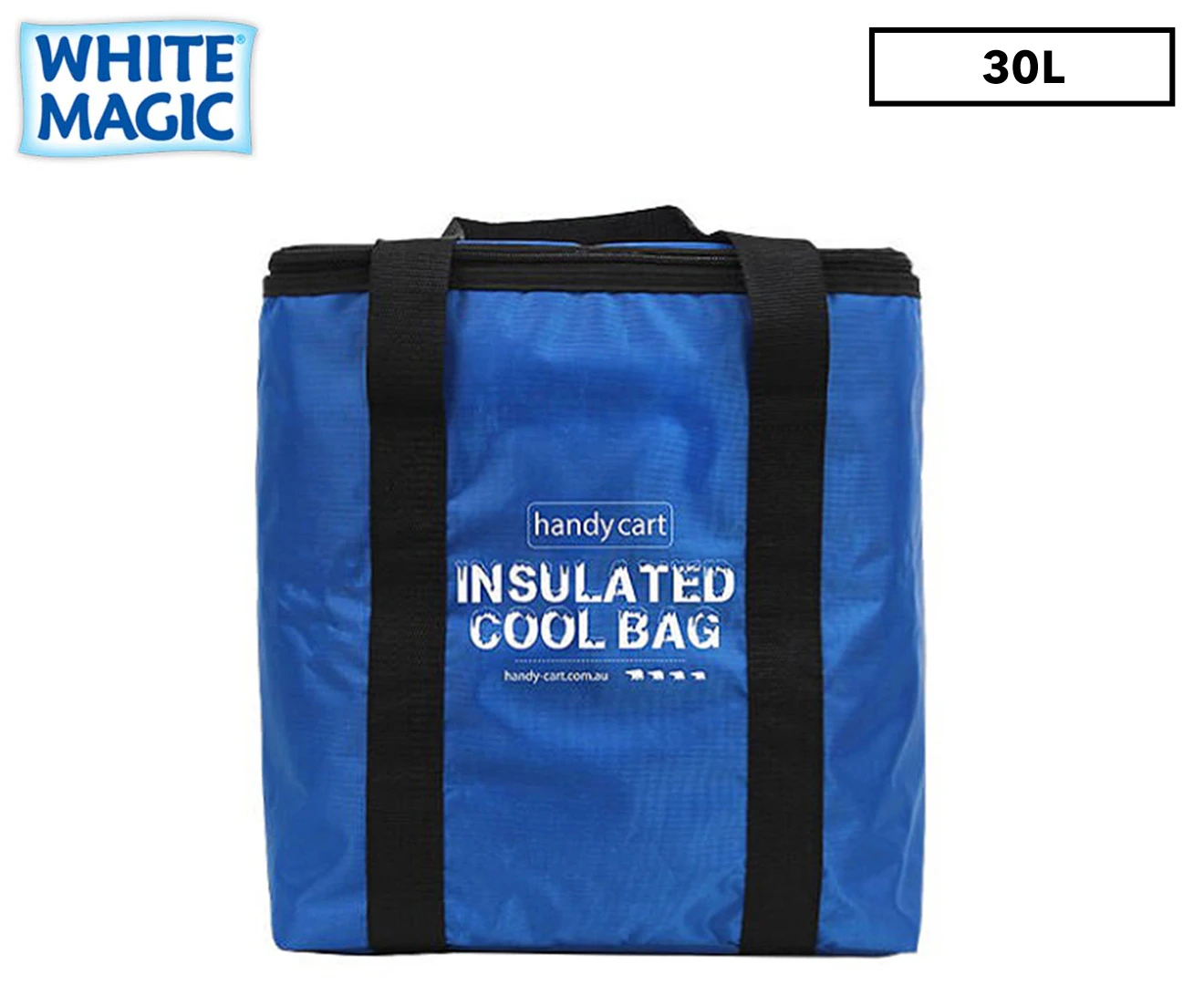 White Magic 30L Regular Handy Cart Insulated Cool Bag - Blue