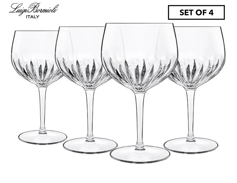 Set of 4 Luigi Bormioli 800mL Mixology Spanish Gin & Tonic Glasses