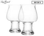Set of 2 Luigi Bormioli 500mL Birrateque Cider Glasses 1