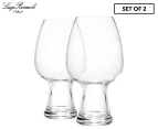 Set of 2 Luigi Bormioli 780mL Birrateque Wheat Beer Glasses