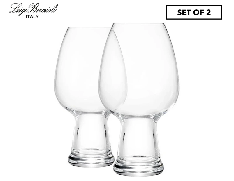 2pc Luigi Bormioli Birrateque 780ml Wheat Beer Glasses Drinking Glassware Set