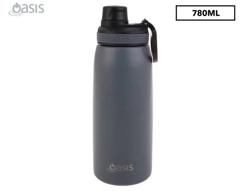 Oasis 780mL Double Wall Insulated Sports Bottle - Steel