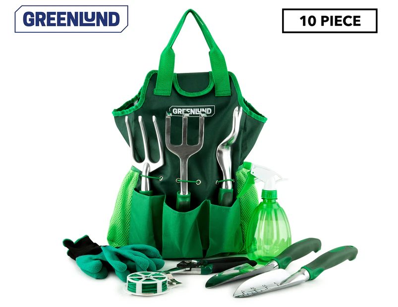 Greenlund 10-Piece Garden Tool Set + Tote Bag