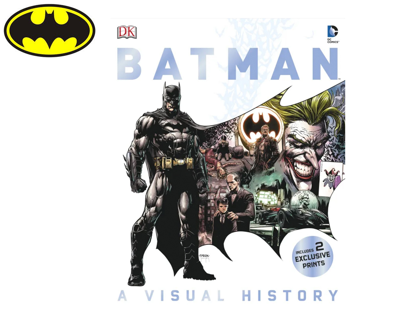 DC Comics Batman: A Visual History Hardcover Book 