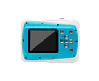 Catzon Kids Waterproof Camera 12MP HD Underwater Camera with 3M Waterproof 2.0 Inch LCD Screen+SD Card-Blue