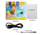 Catzon Kids Waterproof Camera 12MP HD Underwater Camera with 3M Waterproof 2.0 Inch LCD Screen+SD Card-Blue