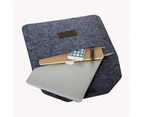 Catzon Laptop bag New Fashion Wool Felt Laptop Sleeve Bag Notebook Case Pouch For MacBook Computer Cover Handbag-Black