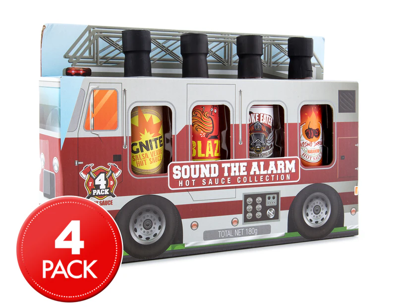 Sound The Alarm Hot Sauce Collection 4-Pack