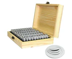 Pine Wood Coin Holder Wooden Coins Storage Box for Collectible Commemorative Coin with 20pcs Capsules Accommodate