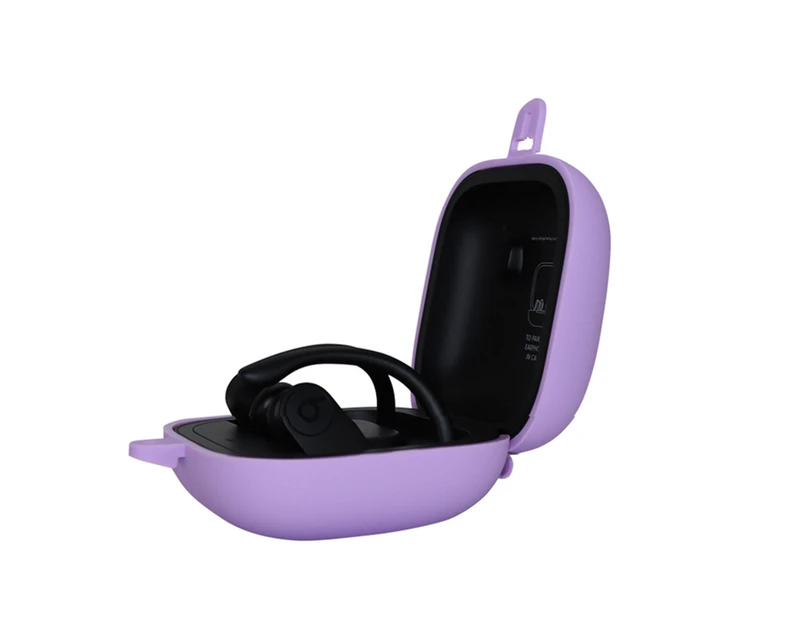 GM-ALL Silicone Headset Cover Wireless Headset Storage Pack for Powerbeats Pro - LIGHT PURPLE