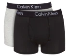 Calvin Klein Men's Strata Trunk 2-Pack - Black/Grey