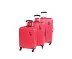 US Polo Assn. Bridle  3-Piece Set Luggage - Red