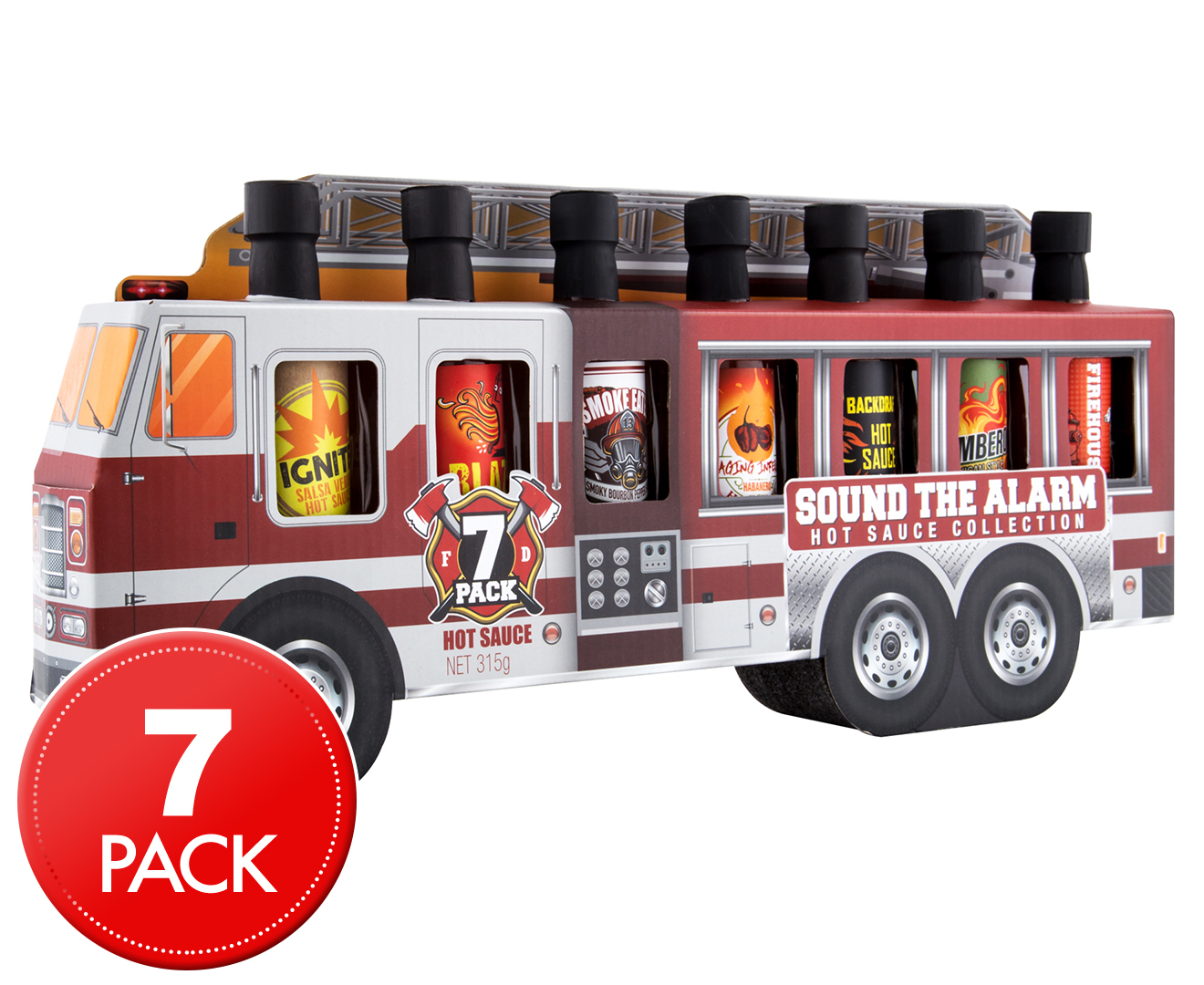 Sound The Alarm Hot Sauce Collection 7Pack