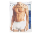 Calvin Klein Cotton Stretch Trunks 3-Pack - Blue/Stripe