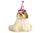 Rubie's Deerfield Paw Print Girl Pet Birthday Hat - Multi