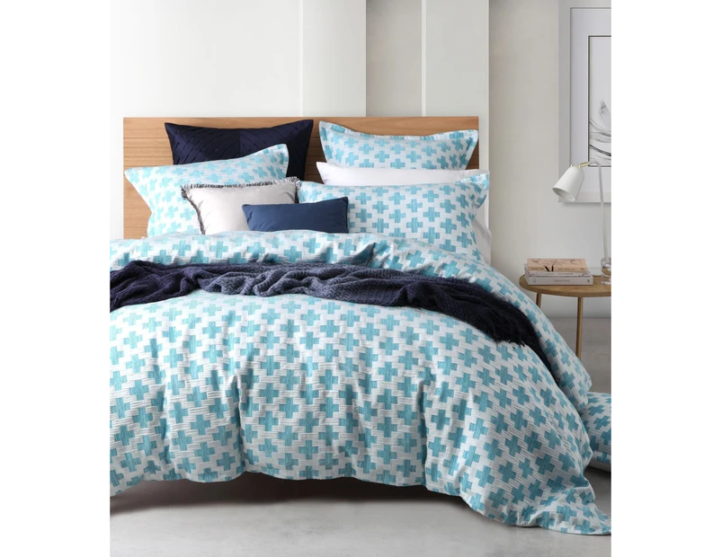 Queen Size Ford Ocean Quilt Cover Set by Logan & Mason