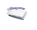 The Sleepover Portacot Padded Fitted Sheet White LARGE 75cm x 125cm