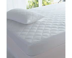 In 2 Linen Fully Fitted Quilted King Bed Mattress Protector Healthguard Treated
