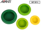Avanti 4-Piece Food Huggers Set - Green/Yellow