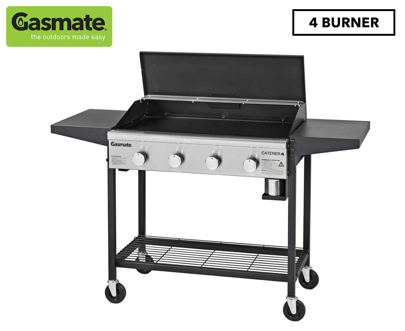 Gasmate Caterer 4 Burner BBQ w/ Lid