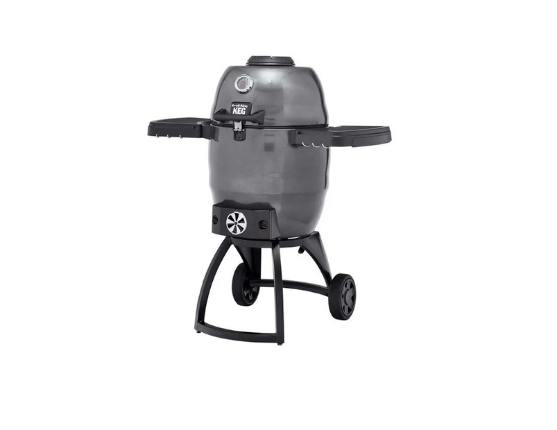 Broil King KEG 5000 Charcoal Smoker 911470, American Style Cooker, Tow Bar Mount, Grill, Roast,Smoke. Compact and heavy Duty
