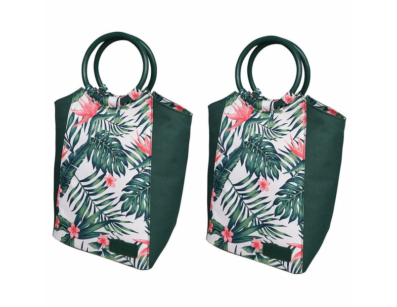 2x Sachi Insulated Lunch Carry Tote Picnic Storage Portable Bag Bird of Paradise