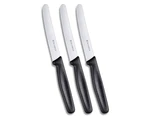 3pc Victorinox Steak Knife Knives Set Stainless Steel Cutlery Dining Serrated