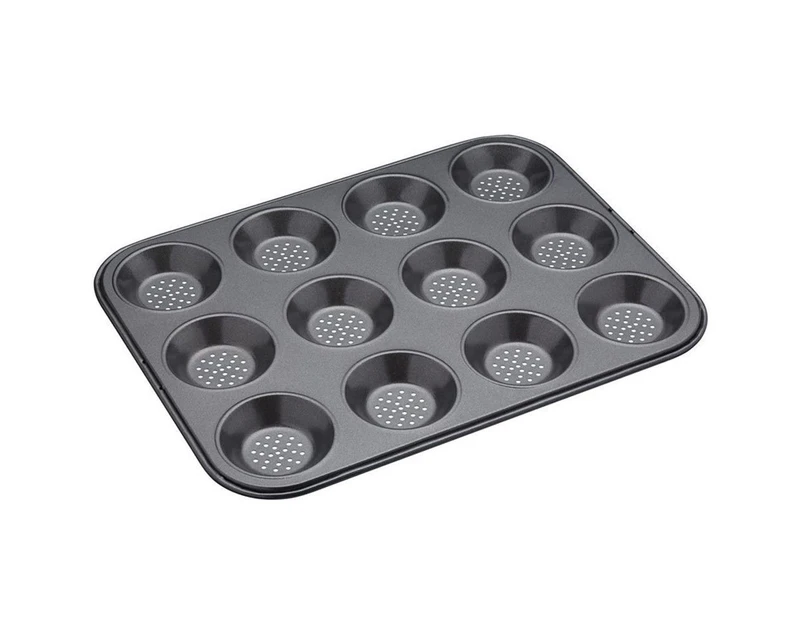 Mastercraft 32cm Crusty Bake 12cup Carbon Steel Shallow Baking Tray Dish Tin Pan