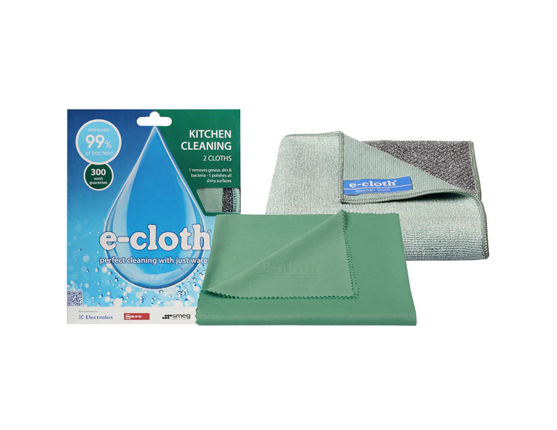 2pc E-Cloth Kitchen Cloth Washable Cleaning Glass Polishing Cloth Towel Clean