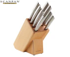 Scanpan 9-Piece Classic Steel Knife Block Set