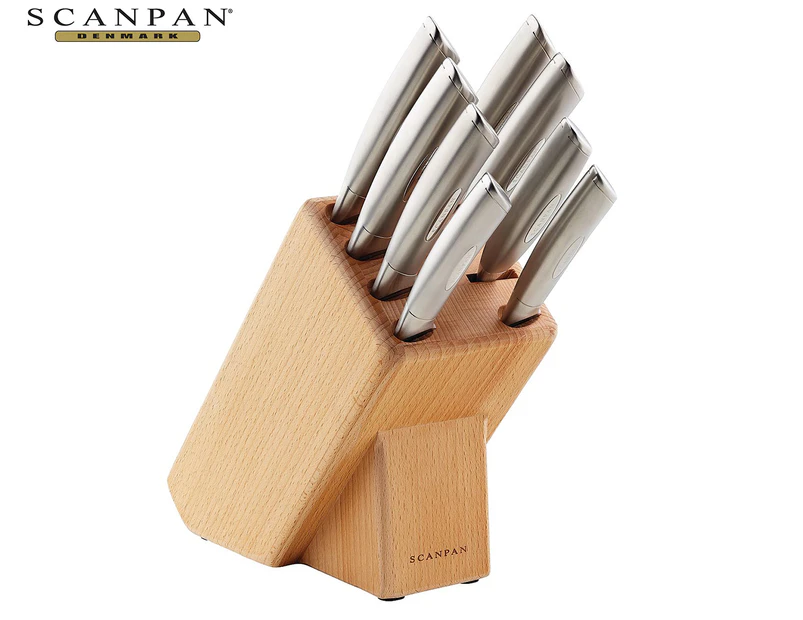 Scanpan 9-Piece Classic Steel Knife Block Set