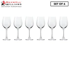 Set of 6 Maxwell & Williams 425mL Cosmopolitan Red Wine Glasses