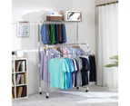 Heavy Load Large Foldable Rolling Clothes Airer Laundry Drying Rack