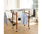 Extra Large Heavy Load Sturdy Foldable Clothes Drying Rack (White)