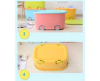 4 x Large Kids Toy Box Storage Containers Children Clothes Organiser with Wheels