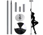 Portable Dancing Pole Kit - Static & Spinning Fitness Pole Dancing Set
