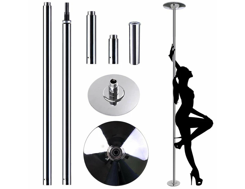 Portable Dancing Pole Kit - Static & Spinning Fitness Pole Dancing Set
