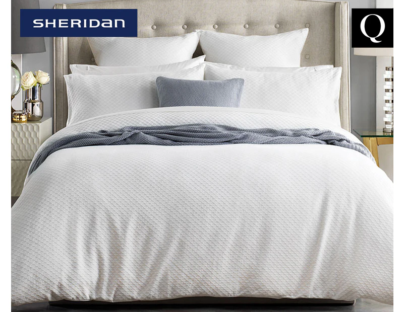 Sheridan Belmaine Queen Bed Quilt Cover Set - White