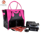 6 Pack Fitness Elite Victoria Tote Bag - Black/Pink