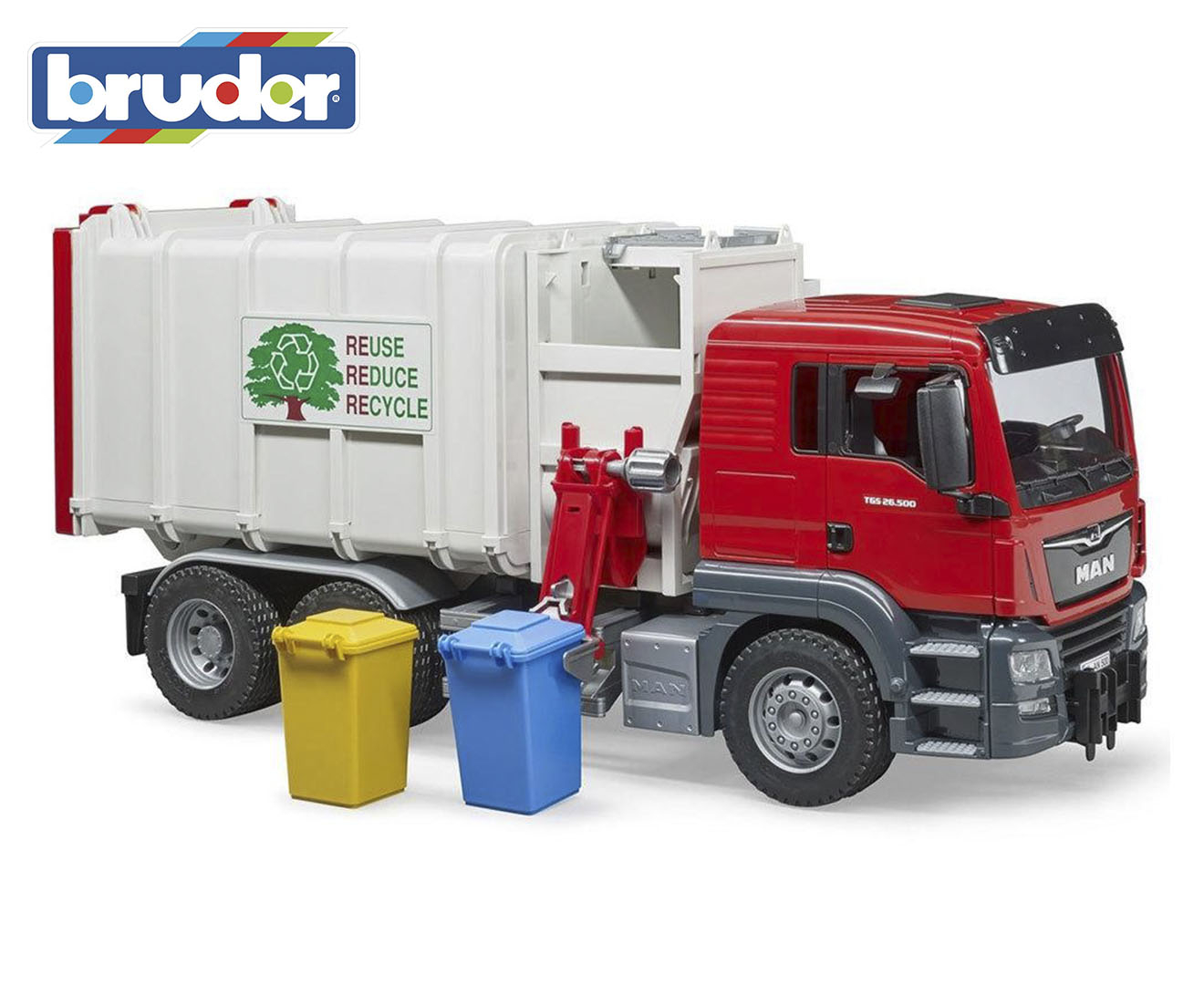 bruder garbage truck side loader