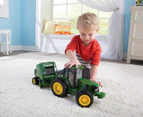 John Deere 1:16 Big Farm Tractor & Round Hay Baler Set