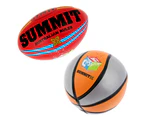 2pc Summit Kids Sport Soft Ball Aussie Rules Football Footy & Basketball/Toddler