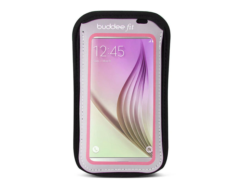 Buddee Universal Armband for Smartphone iPhone Running Jogging Adjustable Pink